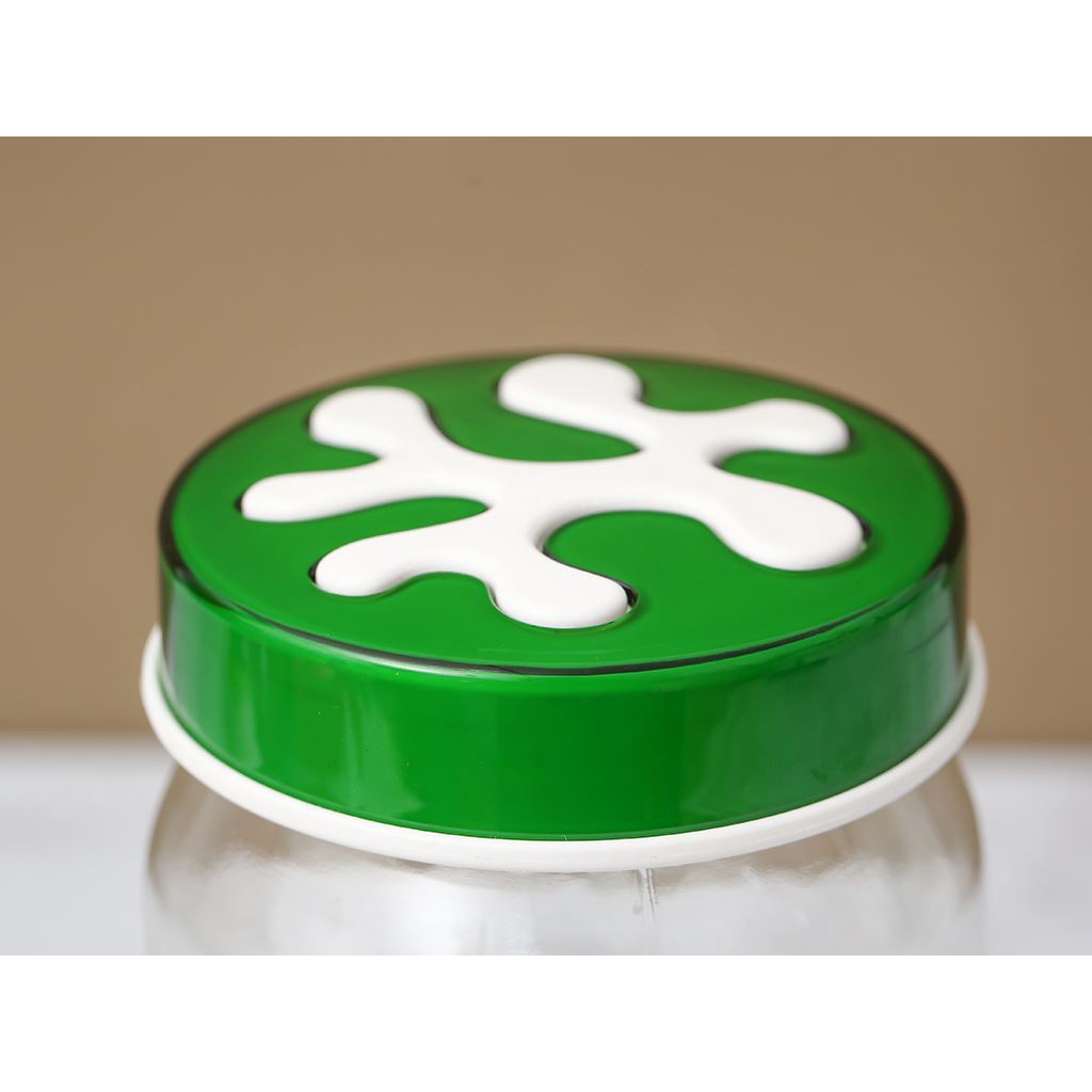 Hũ Thuỷ Tinh Tròn Trơn Nắp Decor Herevin 425ml