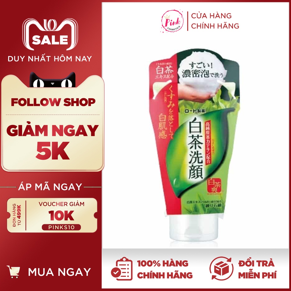 Sữa rửa mặt matcha trà xanh Nhật Bản