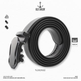 Thắt Lưng Nam OLD SAILOR Chất Liệu Da Tổng Hợp Mặt Thép Không Gỉ Dài 160cm Bigsize