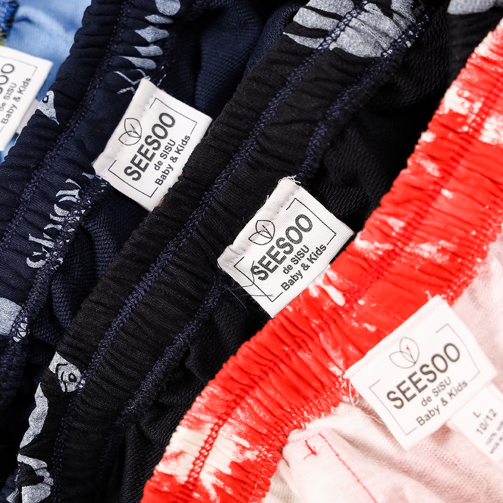 Quần short ngắn cho bé trai  da cá chất liệu 100% cotton thoáng mát mùa hè Nhà Sans | Q19