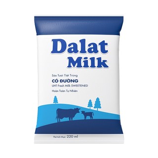 Bịch/ Túi sữa Dalat milk 220ml