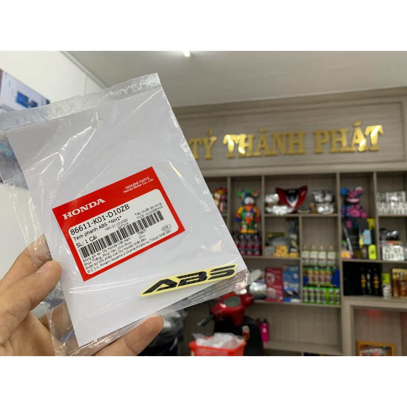 Tem ABS chử Đen zin