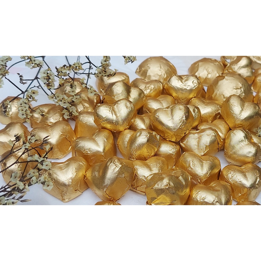 Socola 12 viên trái tim hoặc nhiều màu, nguyên chất dùng làm quà cưới, quà kỷ niệm, sinh nhật , liên hoan