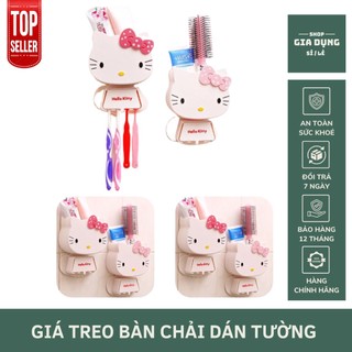❤️hello kitty❤️giá treo bàn chải đựng kem đánh răng hình hello kitty - kệ đựng bàn chải đánh răng chất liệu nhựa pp
