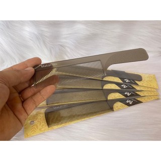 Lược duỗi bản lớn dẻo nâu đen
