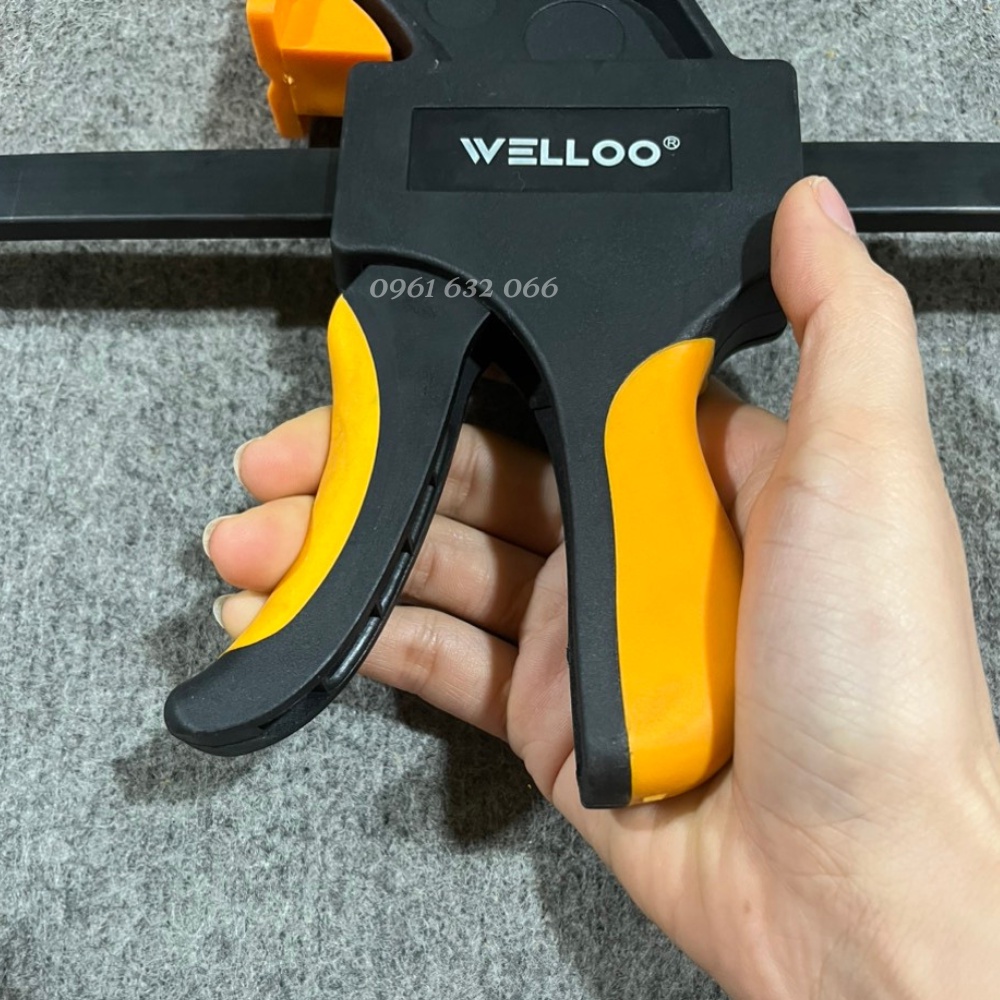 Cảo kẹp nhanh, Thanh kẹp gỗ WELLOO Chính hãng - Size 6inch, 8 inch, 10 inch PCP3216