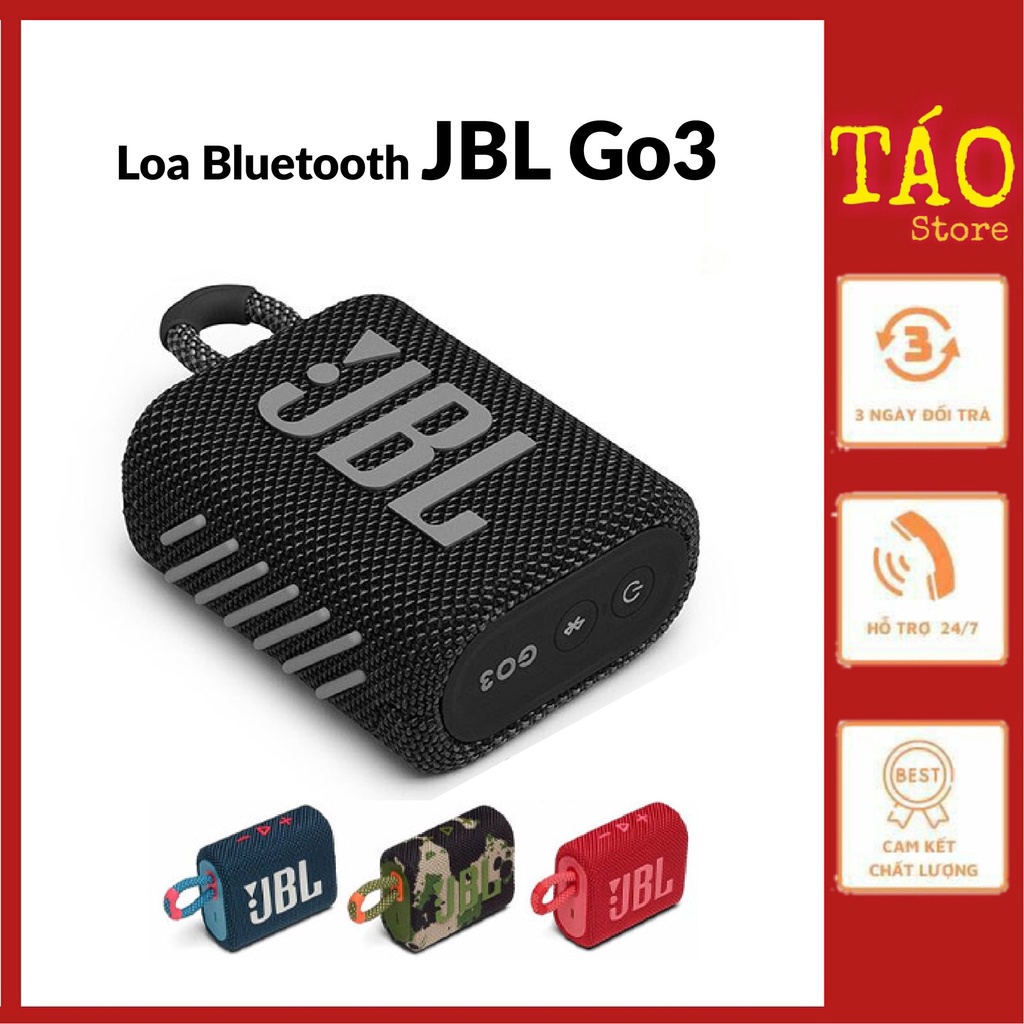 Loa Bluetooth JBL Go3 - Nhiều Màu,Bass Hay - Bảo Hành Đổi Mới
