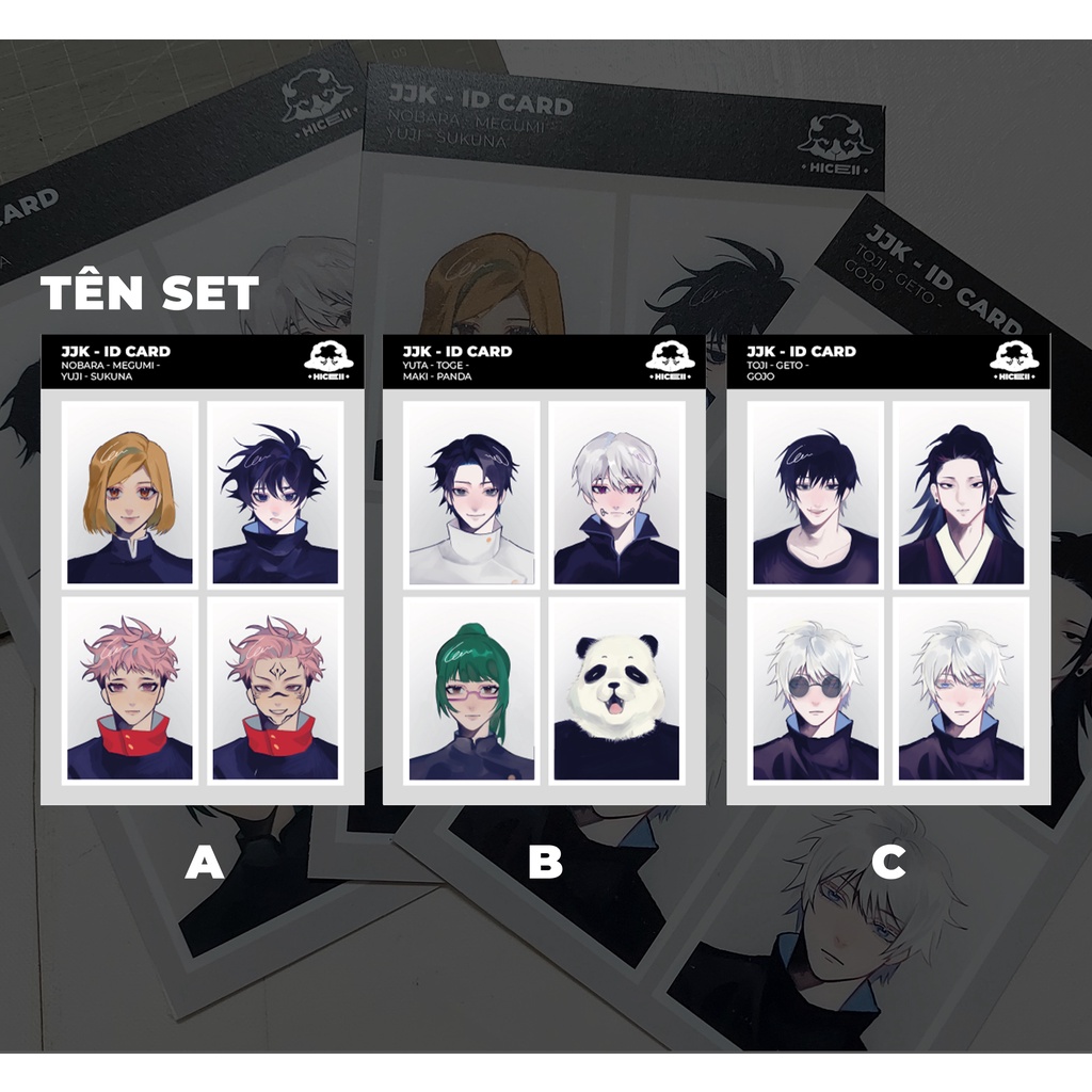 SET ẢNH THẺ JUJUTSU KAISEN