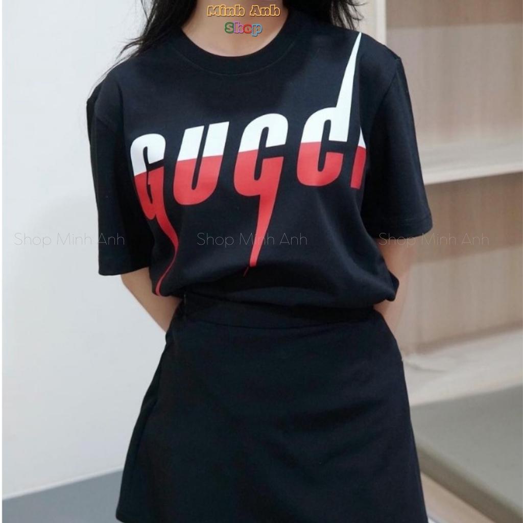 Áo Phông Tay Lỡ Gucci In Hình Tia Sét Áo Thun Nam Nam Nữ GUCI Form Rộng Chất Cotton 100% Mát Mịn | BigBuy360 - bigbuy360.vn