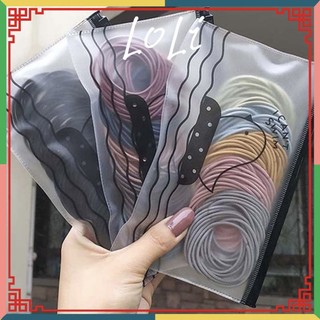 Túi 100 dây thun cột tóc korea mix màu