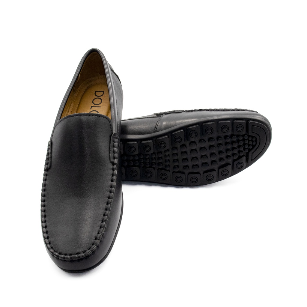 Giày lười nam mocassin da bò nappa VTL03 DOLOMen - Bảo hành 6 tháng