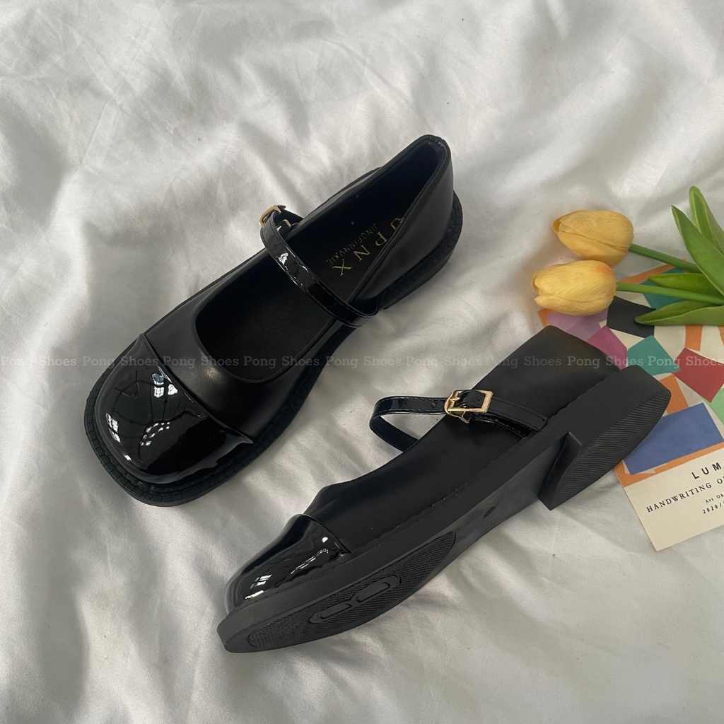 Giày Búp Bê/ Marry Jane PongShoes đơn giản/ basic - FULL BOX - Mã 1525