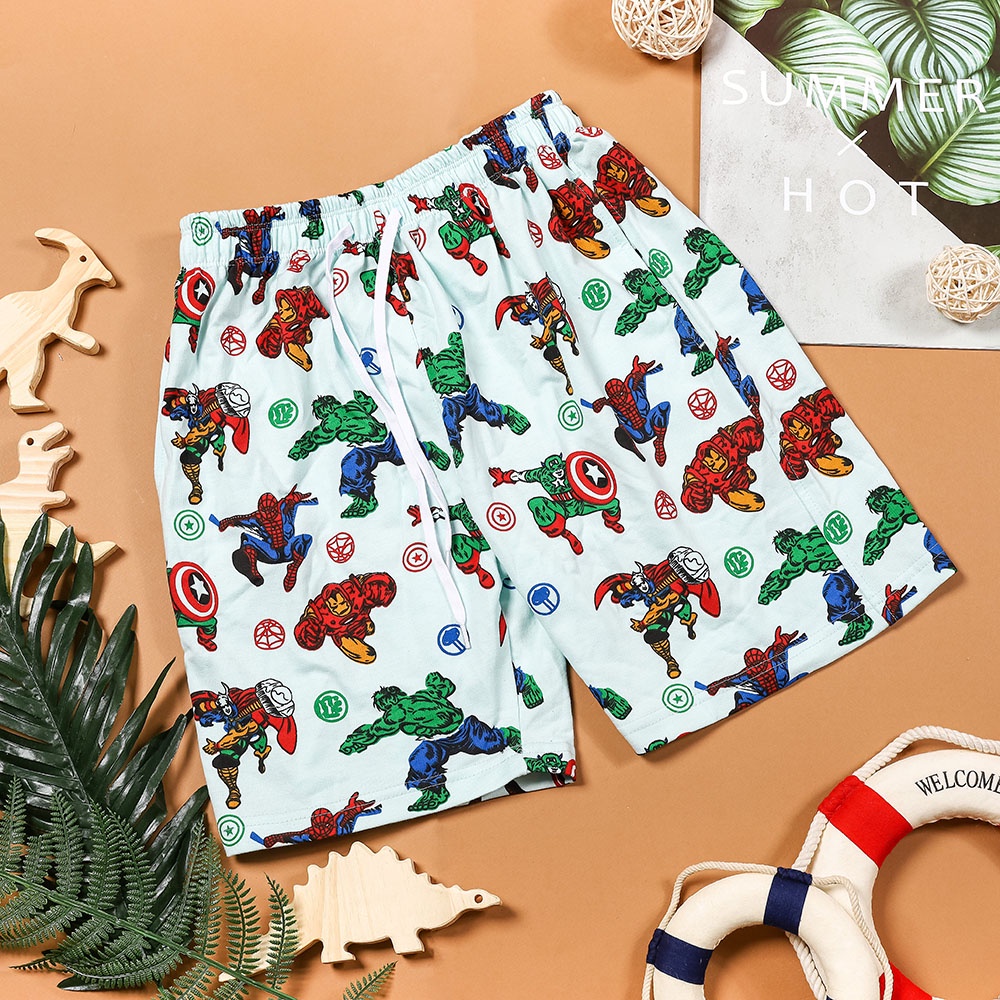 Quần short ngắn bé trai da cá  chất liệu 100% cotton thoáng mát mùa hè đủ size Nhà Sans | Q27