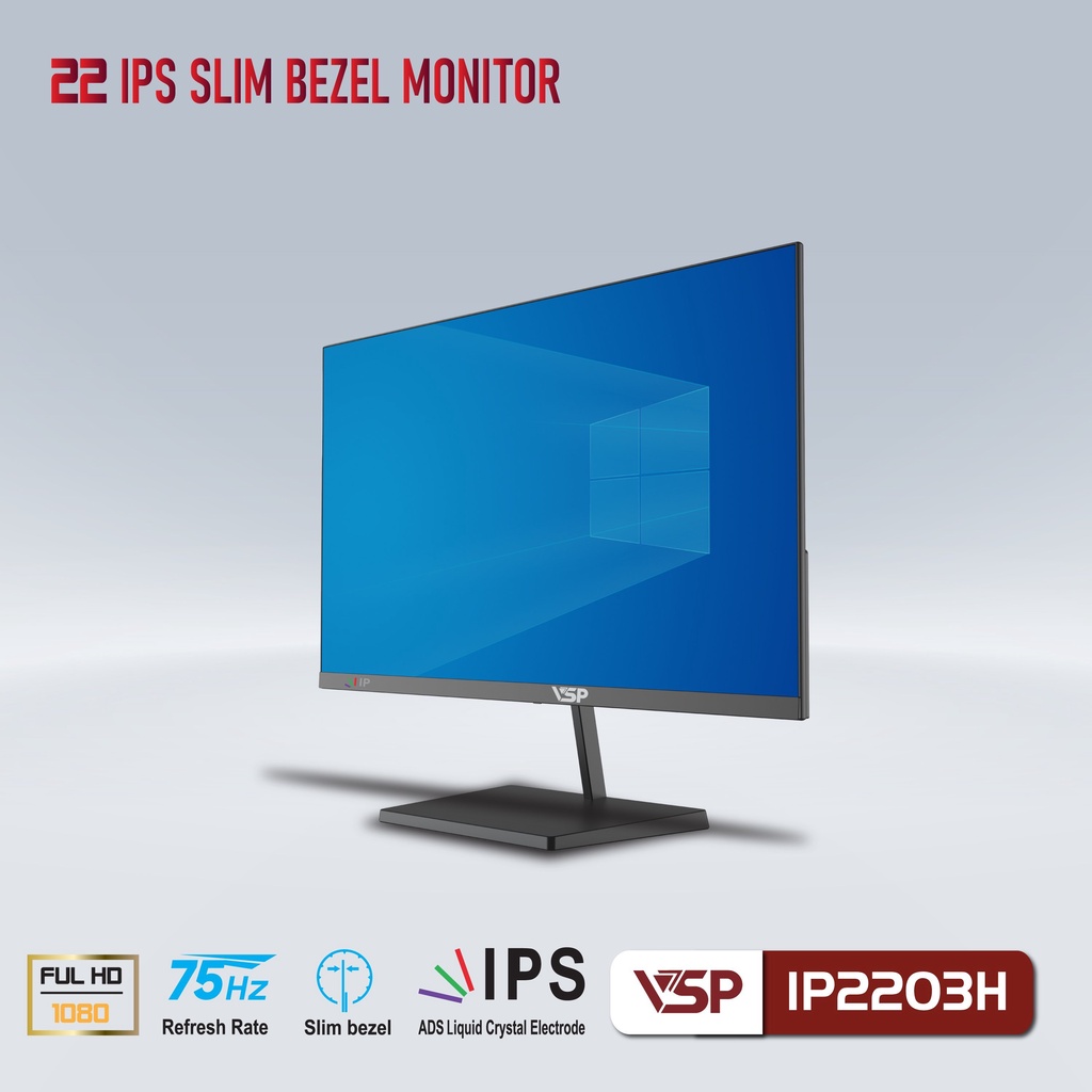 Màn hình VSP IP2203H 22inch (21,45" IPS FHD 75Hz, HDMI+VGA) - Hàng chính hãng | BigBuy360 - bigbuy360.vn