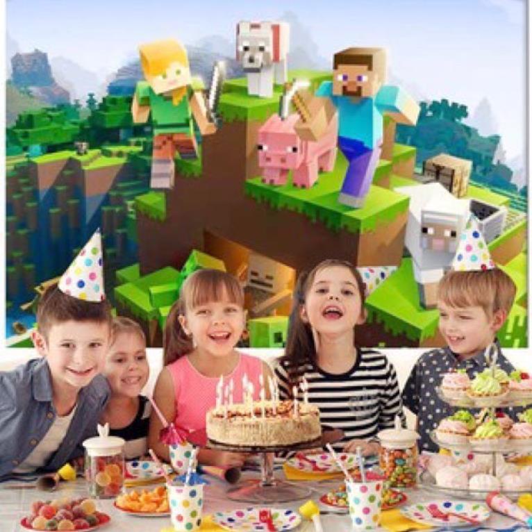 Minecraft Bóng Trang Trí Sinh Nhật Các Bé Rất Thích Thú Đang Hot Trenl