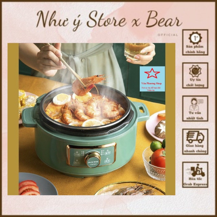 Nồi Áp Suất Điện AUX Đa Chức Năng 5 Lớp Sịn Sò- Bảo Hành 12 Tháng