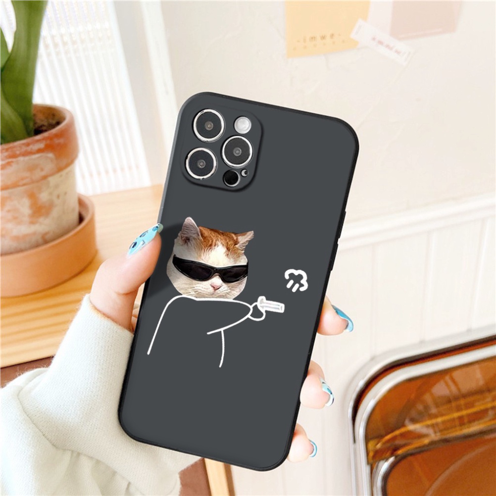 Ốp lưng iPhone đôi hình dễ thương Couple Cat Kute Ốp Lưng Hình Mèo iPhone 6 6s 7plus 8 x xsmax 11 12 13 14 pro 14 plus C