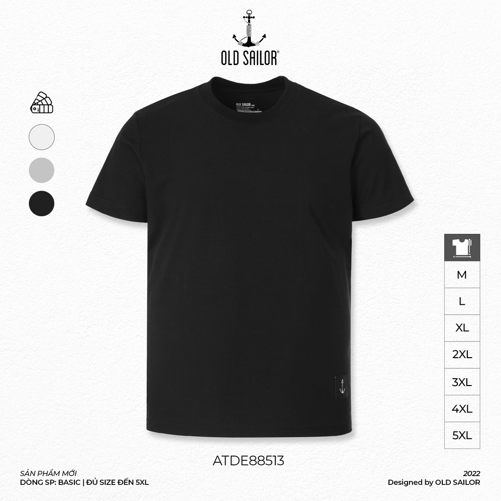 Áo Thun Nam OLD SAILOR Chất Vải Cotton Thoáng Mát Thấm Hút Mồ Hôi Big Size