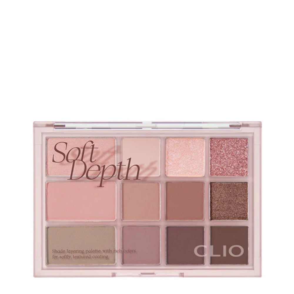 Màu Mắt Trang Điểm Clio Shade & Shadow Palette 02 Soft Depth 9.6g