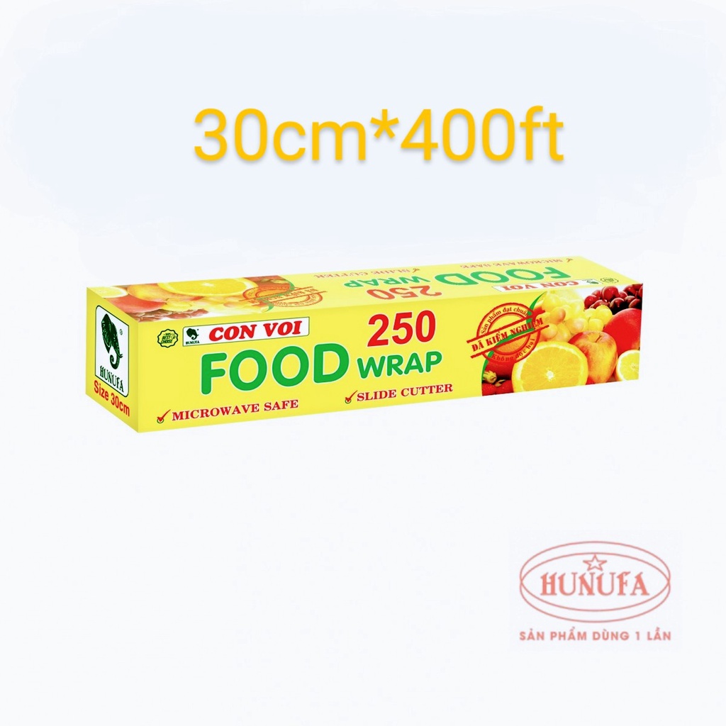 Màng bọc thực phẩm 250 CON VOI ( 30cmx150Y )