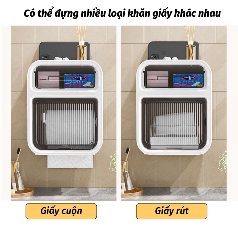 Hộp Giấy Vệ Sinh Hộp Đựng Giấy Vệ Sinh Có Ngăn Kéo Tiện Dụng LEON_OFFICIAL