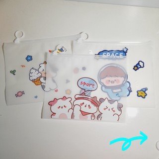 Túi zip đựng bút - túi zip đựng mỹ phẩm - kích thước 21cm x 17cm