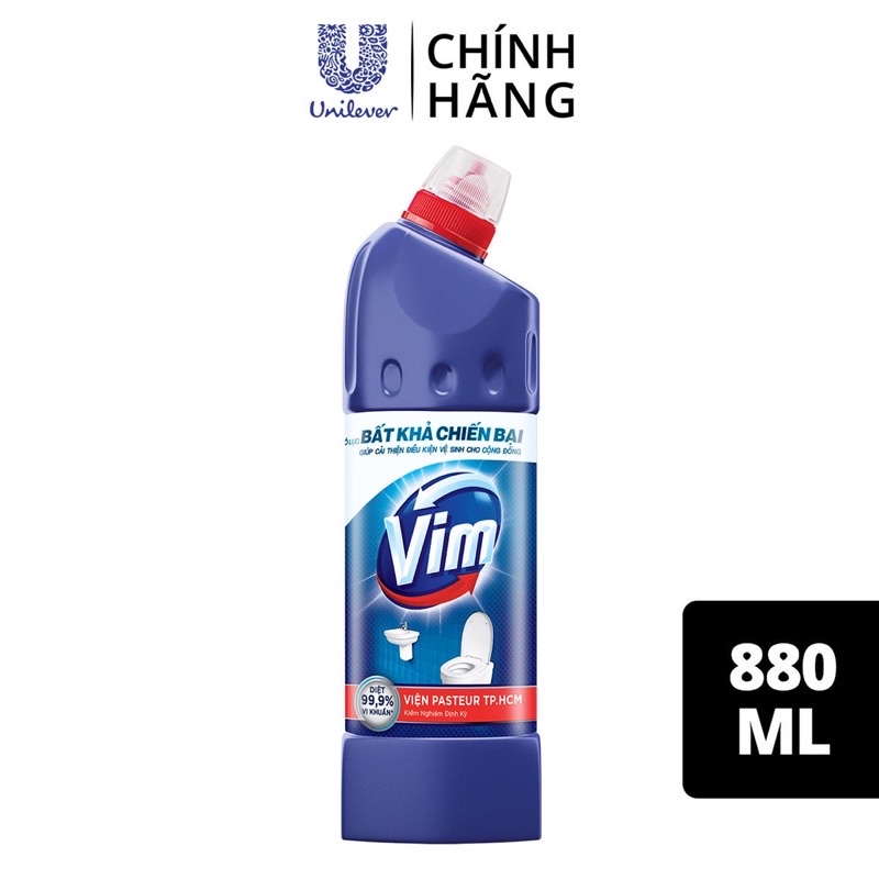 Vim siêu diệt khuẩn tẩy bồn cầu toilet 880ml