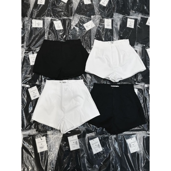 QUẦN SHORT FOM LƯNG CAO DÂY KÉO BÊN HÔNG VẢI TUYẾT HÀNG QC CAO CẤP