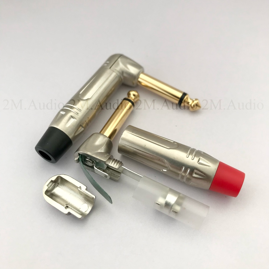 Jack 6 ly mono , jack 6.5mm, góc vuông L, jack cong, chân đồng xi mạ vàng, hàn dây.....Giá buôn/Giá sỉ