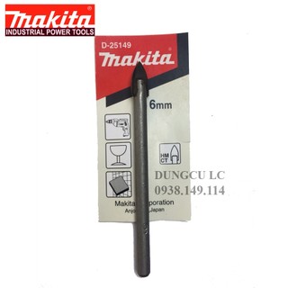 Mũi khoan kính đuôi trụ tròn d6x65mm makita d-25149