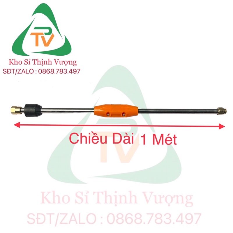Ống nối dài súng rửa xe áp lực cao của máy xịt rửa áp lực - cần xịt rửa xe thanh nối dài - Dài 1 Mét