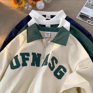 Áo polo nữ, Áo thun polo unisex nam nữ Fỏm rộng tay lỡ UFNASG
