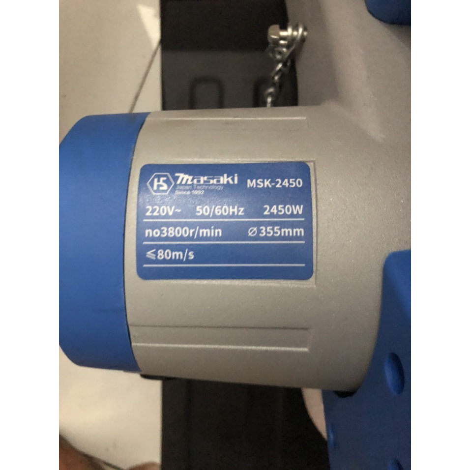 Máy cắt sắt Masaki MSK 2450- lưỡi 355mm 2450w lỗi đồng chính hãng