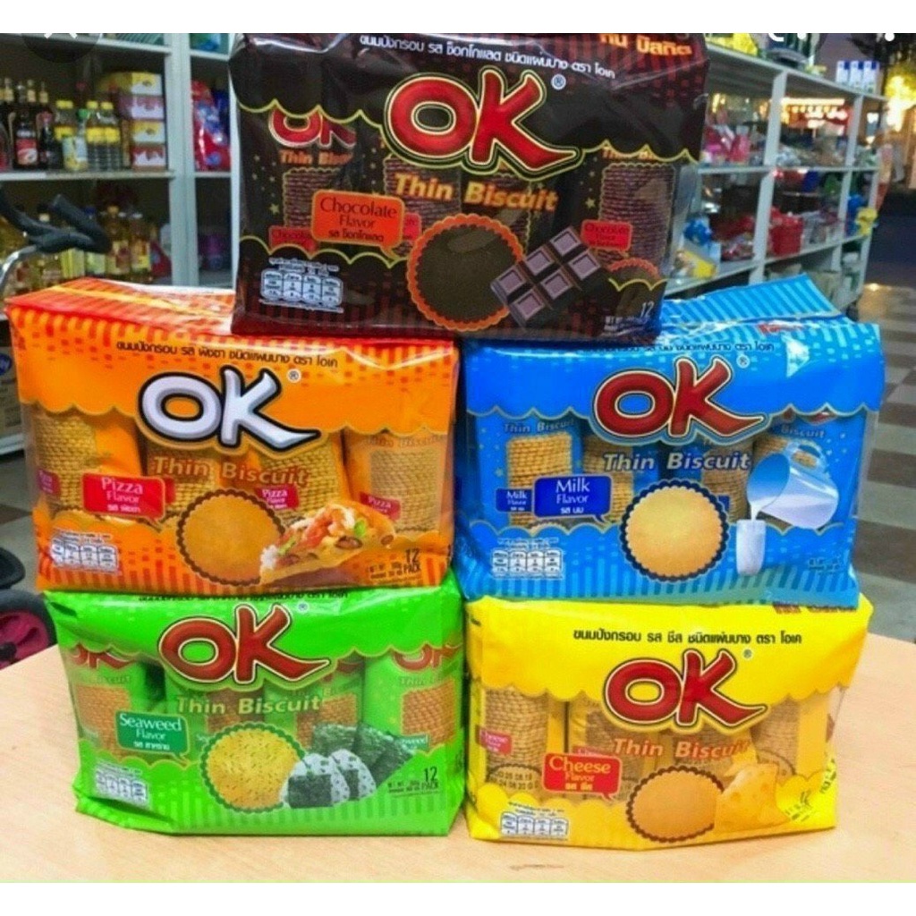 Bánh quy Ok thái Lan 1 bịch 360gr (12 gói nhỏ)