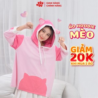 Áo khoác hoodie bé mèo Yêu Là Đủ Shop dành cho cô nàng bánh bèo