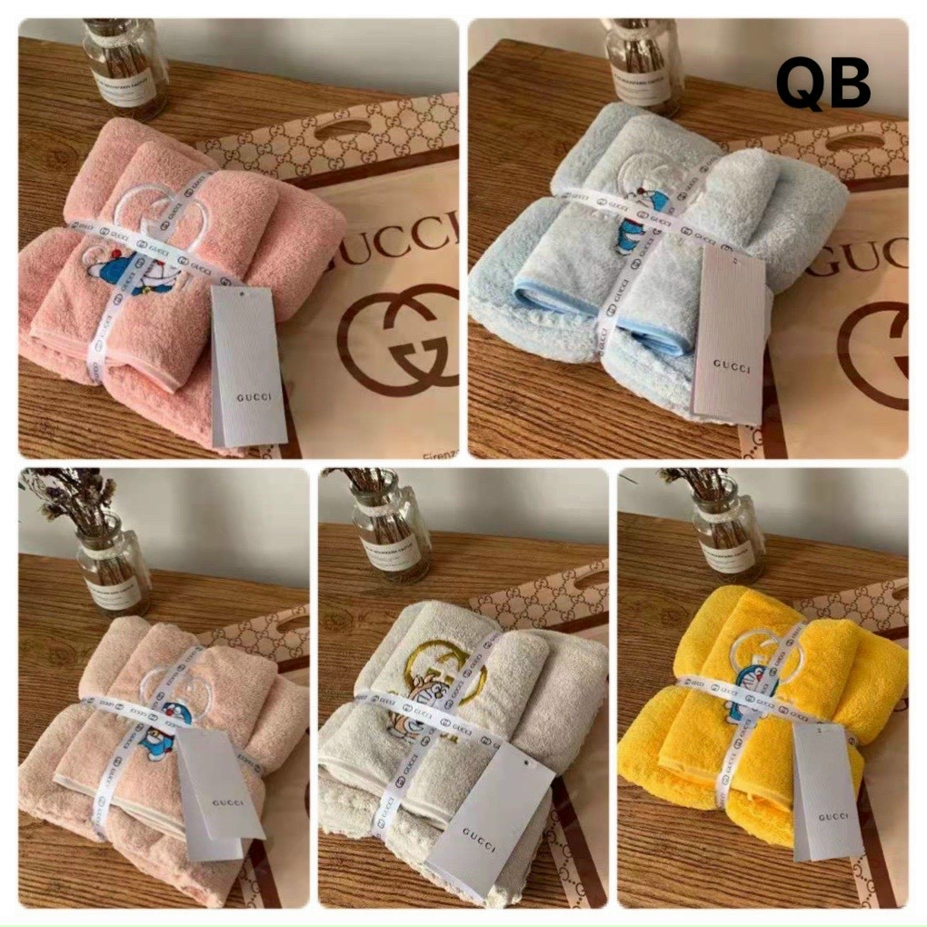 Set 2 Khăn Tắm Siêu Thấm Hút Đa Năng Tiện Dụng