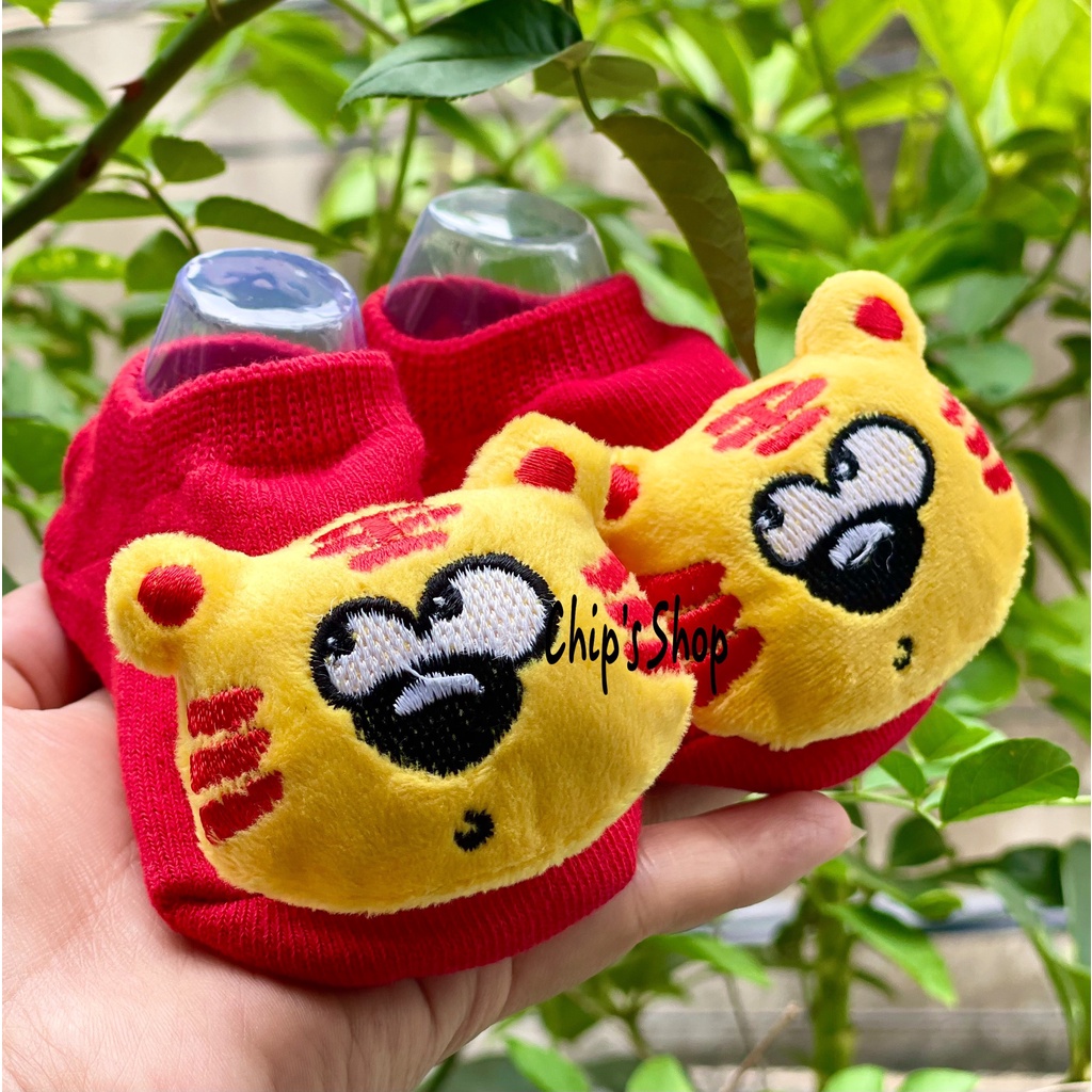 Tất vớ 3D siêu xinh cho bé, Vớ giữ ấm bàn chân hình con vật đáng yêu size sơ sinh. Tất 3D