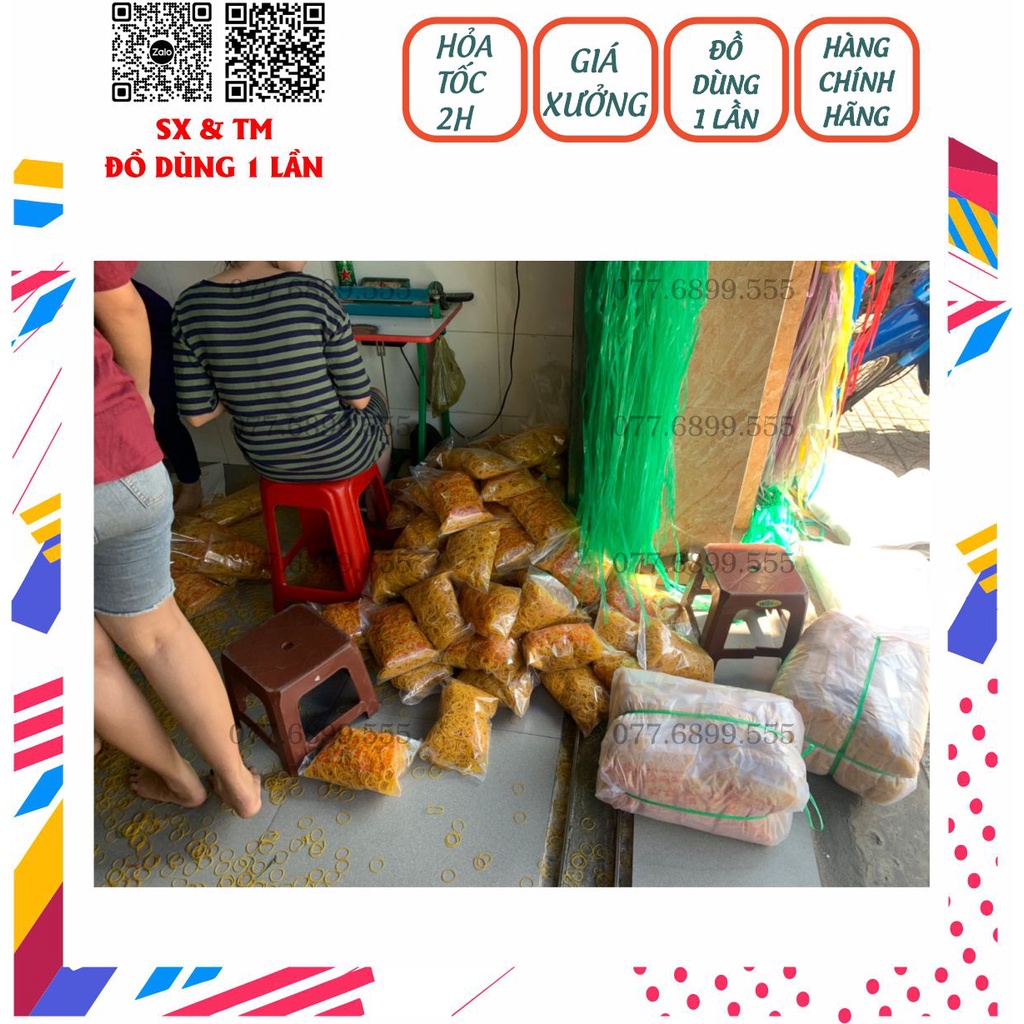 500gr Dây thun các size màu vàng, giá tại kho.