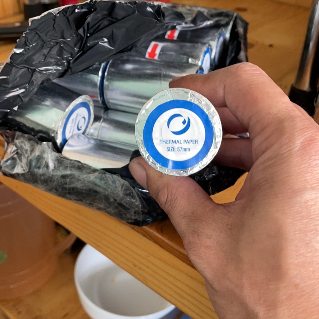 Thùng 100 Cuộn Giấy in bill K57, Giấy in nhiệt, Giấy in hóa đơn K57x45mm