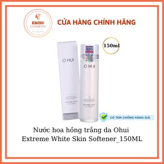 Nước hoa hồng ohui extreme white skin softener 150ml-ebisu cosmetics