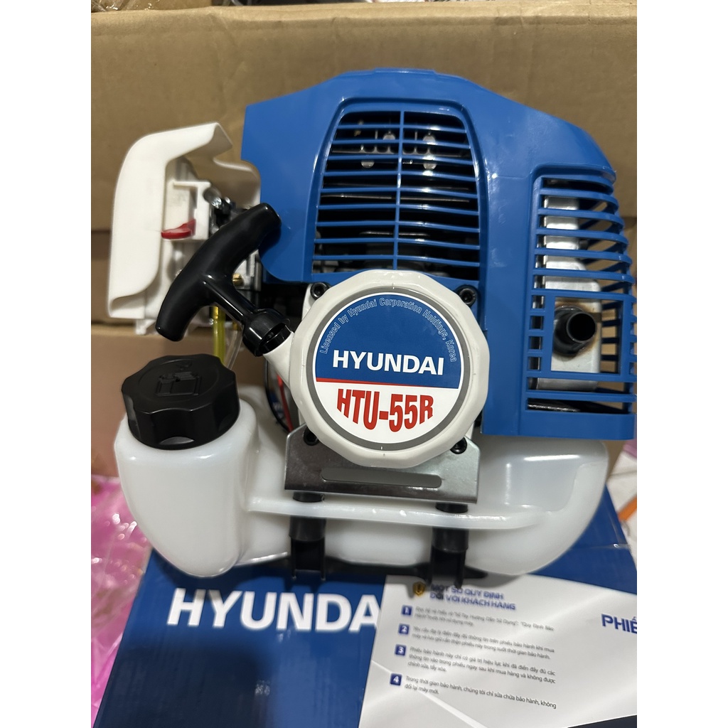 [ Hyundai Hàn Quốc] Động cơ máy cắt cỏ Hyundai HTU-55R ( 520) Nòng 44ly. TẶNG KÈM NHỚT KAVI 100ML