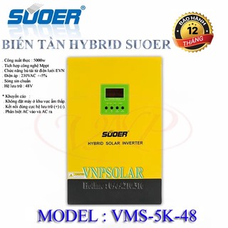 Biến tần hybrid suoer 5kva/5000w mppt