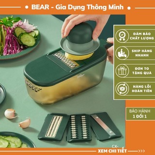 Bộ nạo gọt rau củ đa năng 4 lưỡi hãng bear,dụng cụ làm salat.