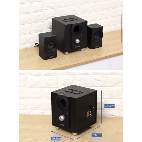 Loa vi tính Bluetooth Enkor E700 Đen