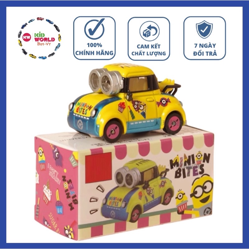 Xe mô hình Tomica Box Minion Bites. Made in China. MS: 686.
