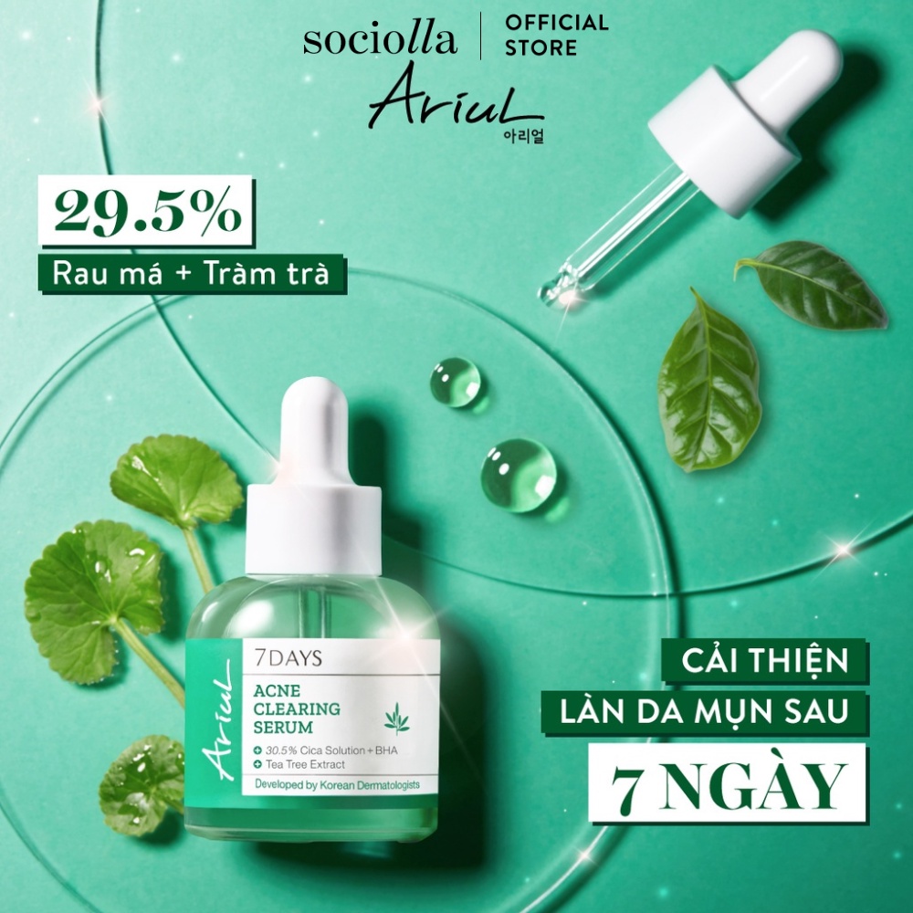 Tinh Chất Làm Dịu Da Và Ngăn Ngừa Mụn Ariul 7 Days Acne Clearing Serum 20ml