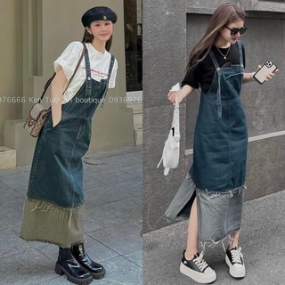 ĐẦM YẾM JEANS HAI DÂY