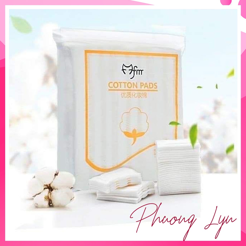 Bông Tẩy Trang 3 Lớp Cotton Pads 222 Miếng Dày Dặn Mềm Mịn, Dùng Tẩy Trang, Tẩy Bụi Và Làm Sạch