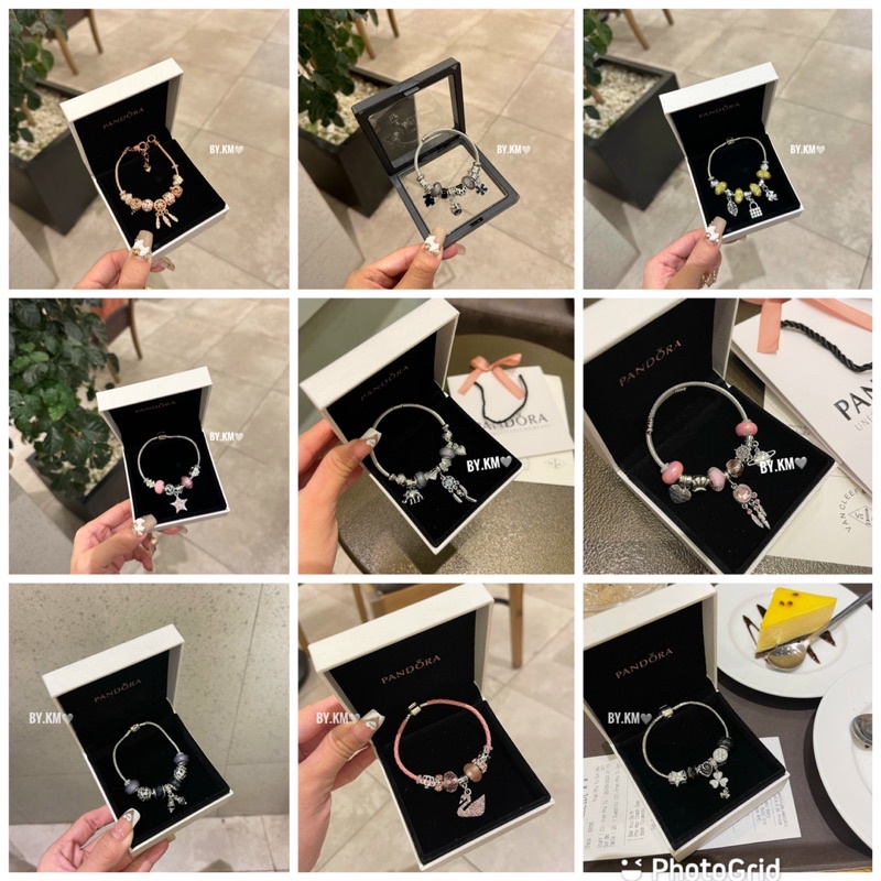 VÒNG TAY PANDORA FULL CHARM PHA LÊ (NHIỀU MÀU)