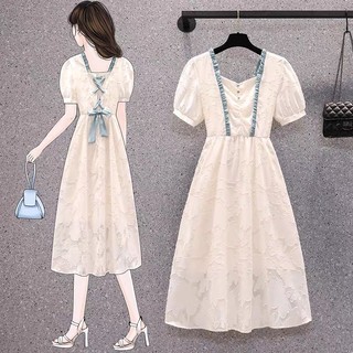 đầm gấm hoa nổi viền bèo xanh thiết kế ( thời trangbigsize vicky.g - anitagreen)N223
